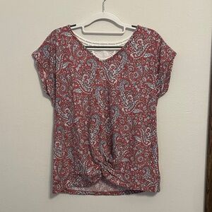 CATO Women’s Blouse, NEVER WORN, Open Lace Back, Size Small